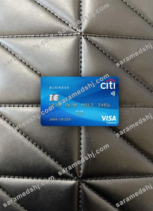 USA Citibank Visa Platinum card photolook front